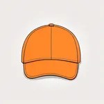 orange baseball cap image